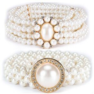 5457 Wedding Belt For Bride Dress Pearl Ivory Women Sash